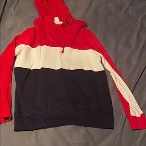 H&M/ L.O.G.G. multicolored hoodie
